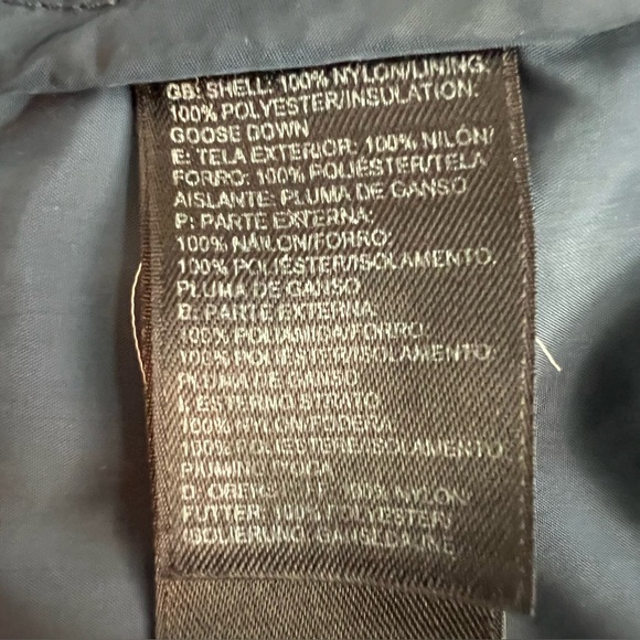 The North Face Down Parka Women’s XL 600-Fill Navy Blue Long Detachable Hood - Picture 12 of 14